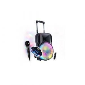 Enceinte sono DJ PARTY10-RGB  10'' 400W AVEC USB, Micro SD, BLUETOOTH,  Radio FM, MICRO & TELECOMMANDE, OVNI, Karaokés, Fêtes
