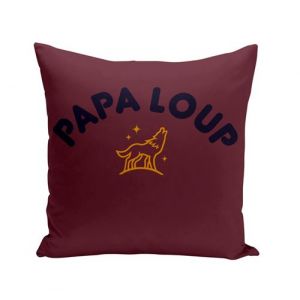 Fabulous Housse de coussin rouge Papa Famille Loup [40x40 cm]