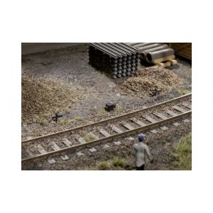 Support de treuil 2 bo&icirc;tiers de rouleaux presseurs Auhagen 41619 H0