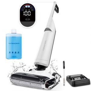 Roborock Flexi Lite -Aspirateur Balai Laveur Sec et Humide-17000Pa-Nettoyage FlatReach-Auto Nettoyade/S&eacute;change -Nettoyage des Bords