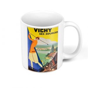 Fabulous Mug céramique Vichy France Affiche Vintage