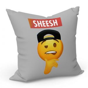 Fabulous Coussin Gris Sheesh Emoji [40x40 cm]