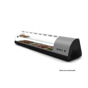 Vitrine froide à Tapas Deux Etagères avec 6 Bacs GN 1/3   SAYL
