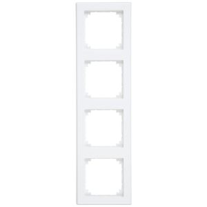 Merten 484419 Plaques de finition M-Smart, 4 poste, blanc mat