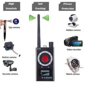 K18 anti-espion sans fil RF d&eacute;tecteur pour GPS Tracker v&eacute;hicule sans fil D&eacute;tecteur UE