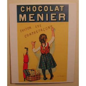 Chocolat Menier - 24x30 cm - AFFICHE / POSTER