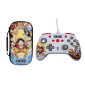 Pack Kxlicences Manette filaire + Housse de protection pour Nintendo Switch/Nintendo Switch (mod&egrave;le OLED)/Nintendo Switch Lite Gris et Bleu