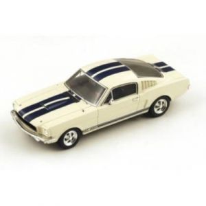 Spark - S2644 - Ford - Mustang Shelby Gt350 - 1966 - Échelle 1 43 - Blanc Bleu Spa-S2644