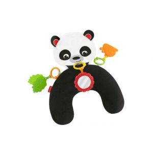 Mon coussin activites eveil panda calin avec 3 jouets amovibles - bebe  naissance  premier age - jeu assis et sur le ventre