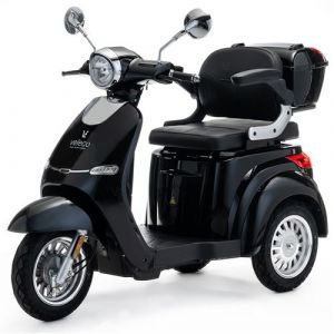 Scooter Veleco Cristal électrique pour personnes à mobilité réduite et sénior 1000 watts homologué route noir