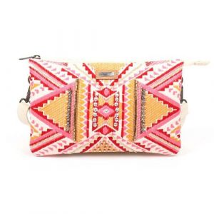 Les Tropeziennes par M.Belarbi - Pochette bandouli&egrave;re "Habomai" - rose - 25 x 16 x 3,5 cm - Rose
