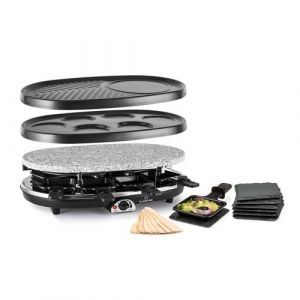 Appareil &agrave; raclette - Klarstein All-U-Can-Grill - 4-en-1 - avec accessoires - pour 8 personnes