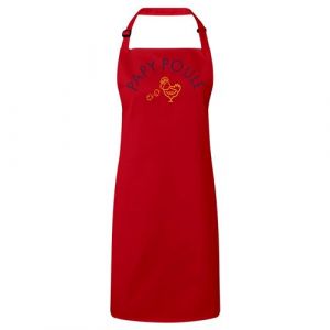 Fabulous Tablier Cuisine Premium Rouge Papy Famille Poule