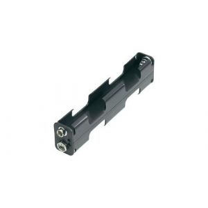 Support pile 4x R6 (AA) Goobay 10881 raccord par bouton-poussoir (L x l x h) 110 x 26 x 16 mm