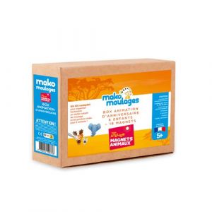Mako moulages - box animation d'anniversaire atelier magnets animaux