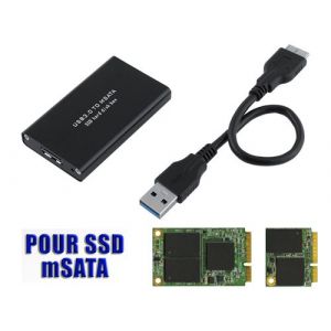 KALEA-INFORMATIQUE Boitier Pour SSD mSATA Liaison USB 3.0 SUPERSPEED Liaison USB 3.0 SUPERSPEED !