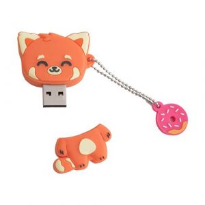 Clé USB 3.2 capacité 32GB Rapide Porte-clés avec protection Wondee Rouge