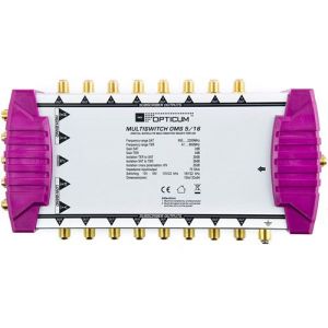 Opticum OMS 5/16p Line Multischalter mit vergoldeten Kontakten gold