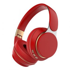 Casque bluetooth sans fil EL2 casque rouge stéréo confort réduction du bruit