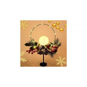Décorations de noël solaires à led extérieur lumières route bougie énergie solaire - multicolore