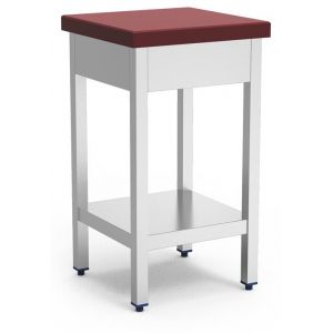 Billot de Boucher Professionnel Absorption Am&eacute;lior&eacute;e en Inox et Polyethyl&egrave;ne Rouge   Fricosmos