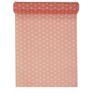 chemin de table corail suède 30 cm x 5 m