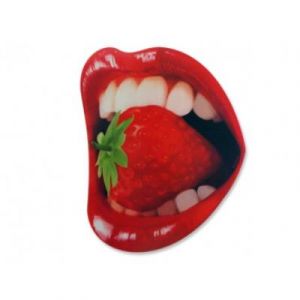 Tapis de souris informatique bouche glamour sexy et fraise