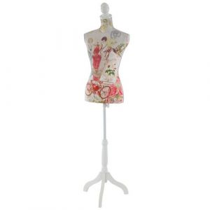 Mannequin de couture de tailleur buste torse f&eacute;minin T222 motif femmes