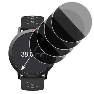 Protection Anti-Espion en Verre Fl&eacute;xible pour Montre Connect&eacute;e Circulaire 38 mm [Pack x4]