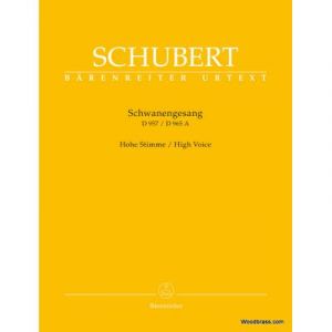 Partitions classique BARENREITER SCHUBERT F. - SCHWANENGESANG D 957 / DIE TAUBENPOST D 965 A - HIGH VOICE Soprano, piano