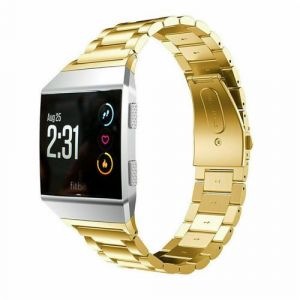 Strap-it Bracelet acier - compatible pour Fitbit Ionic (or)