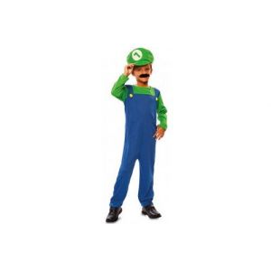 Deguisement plombier luigi 5-6 ans (combinaison + casquette) - panoplie - costume carnaval garcon - enfant