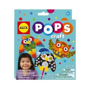 Kit creatif 3 oiseaux rigolos a fabriquer et a decorer - activite manuelle - des 5 ans