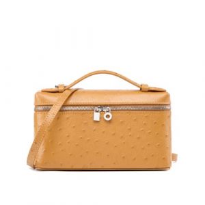 Sac de maquillage en cuir véritable pour femmes épaule et bandoulière jaune téléphone portable sac