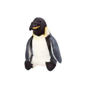 Peluche manchot empereur - pingouin 30 cm - peluche licence wild animaux marins - enfant
