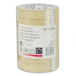 Rouleau adhésif transparent 19mmx66m sous sachet Solveig