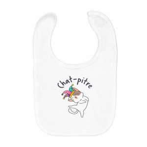 Fabulous Bavoir Coton Bio Chat pitre
