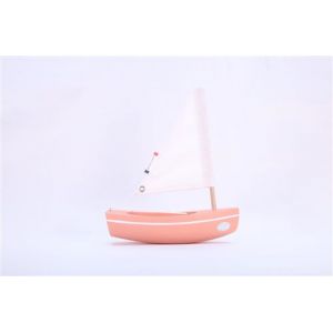 Le Bachi Rose -Bateau en bois 17cm