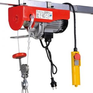 Palan treuil électrique pro avec télécommande 1300 W 400/800 kg outils atelier garage