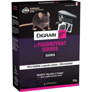 Souricide foudroyant sachets 10g - DIGRAIN R7039taille