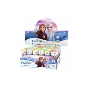 Pack party bubbles - boite 36 tubes bulles de savon 60 ml disney frozen - reine des neiges - flacon avec jeu - set fete enfant et carte