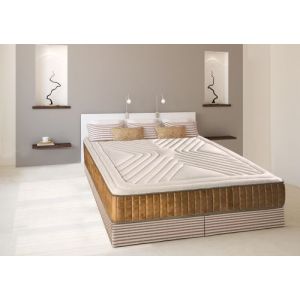 Ensemble pr&ecirc;t &agrave; dormir CHEVERNY 90X190 - Matelas m&eacute;moire de forme 26 cm & Sommier 24 Lattes - Fabrication fran&ccedil;aise