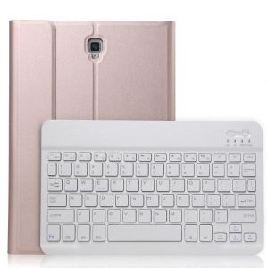 Ceci est un clavier QWERTY，Etui coque avec clavier Bluetooth pour Samsung Galaxy Tab A2 10.5 T590 T595 - Rose