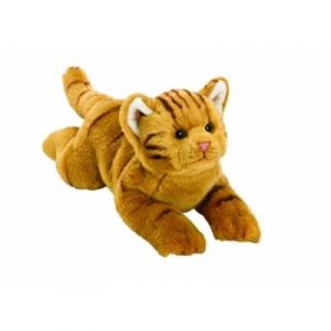 Classique Chat Tigr&eacute; Orange En Peluche - Taille Moyenne De La Gamme Yomiko
