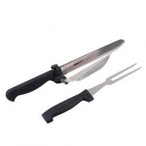 Fourchette et couteau barbecue - inox