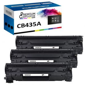 PREMIUM CARTOUCHE - x3 Toners - CB435A (Noir) - Compatible pour HP LaserJet Pro M1132 HP LaserJet Pro M1217nfw HP LaserJet P1005 HP