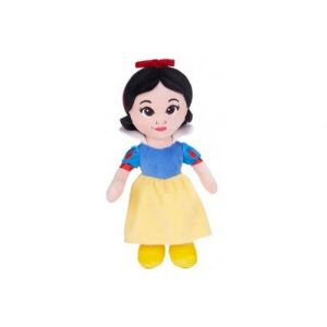 Peluche princesse blanche neige 38 cm - collection blanche neige et les 7 nains - set grand doudou classique enfant et 1 carte tigre