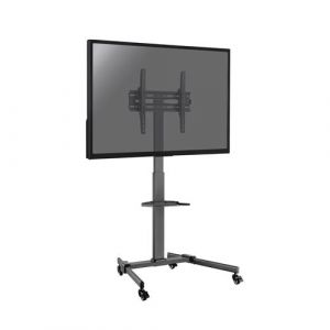 supports tv sol sur roulettes KIMEX 030-1745 Support sur pied avec roulettes écran TV 32''-55'', Hauteur 116-151cm