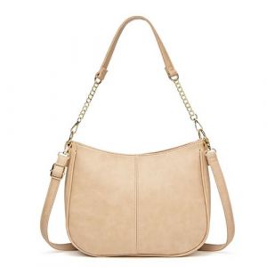 Sac à main tendance en cuir souple pour femme - Jaune