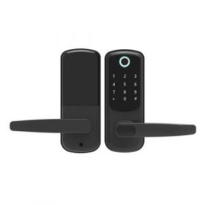 RF-S825 Smart Lock Keyless Entry Door Lock with Fingerprint, APP Control, 5 Unlock Methods, Anti-Peep Code & Bluetooth Connectivity (noir)